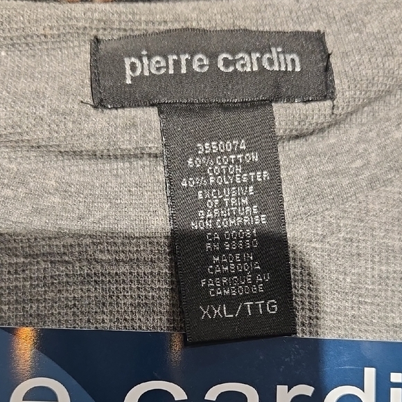 Pierre Cardin Lounge Set - Gray and Orange Plaid - Picture 3 of 4